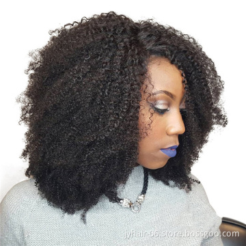 Wholesale Mongolian Afro Kinky Curly Human Hair Weave Clip In Hair Extensions, Brazilian Afro Clip ins 7pcs 8pcs Per Set